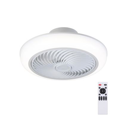 Brilagi - Luminária de teto LED dimmerizável com ventilador LED/30W/230V 3000-6500K branco + controlo remoto