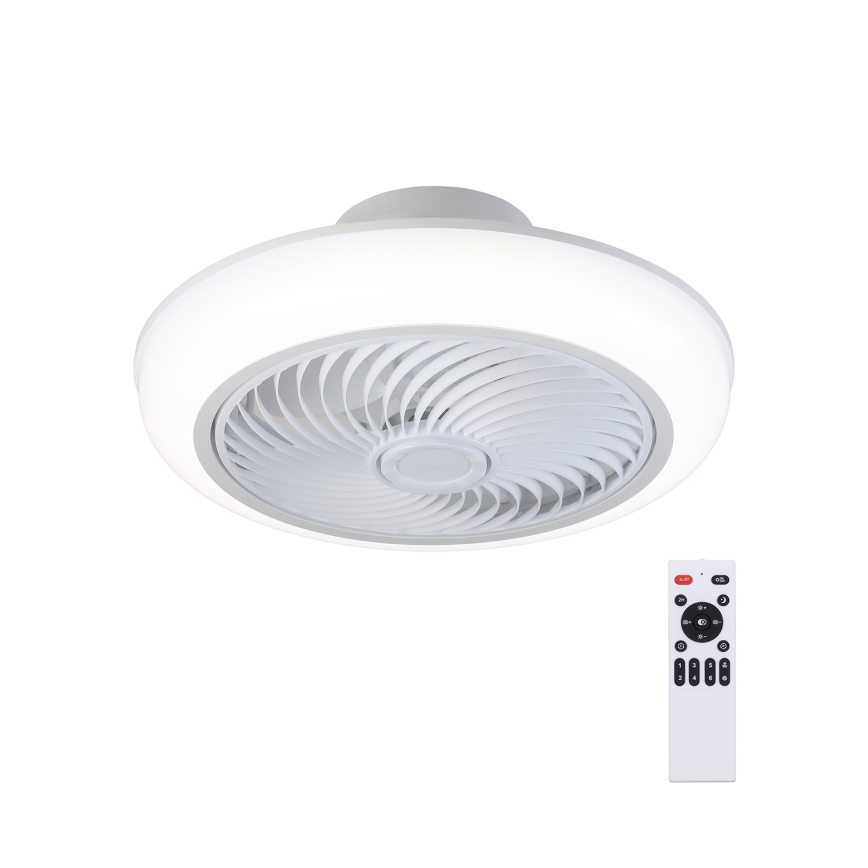 Brilagi - Luminária de teto LED dimmerizável com ventilador LED/30W/230V 3000-6500K branco + controlo remoto