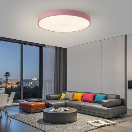 Brilagi - Luminária LED dimerizável POOL SMART LED/100W/230V Ø 80 cm 3000-6000K Wi-Fi Tuya + comando remoto rosa