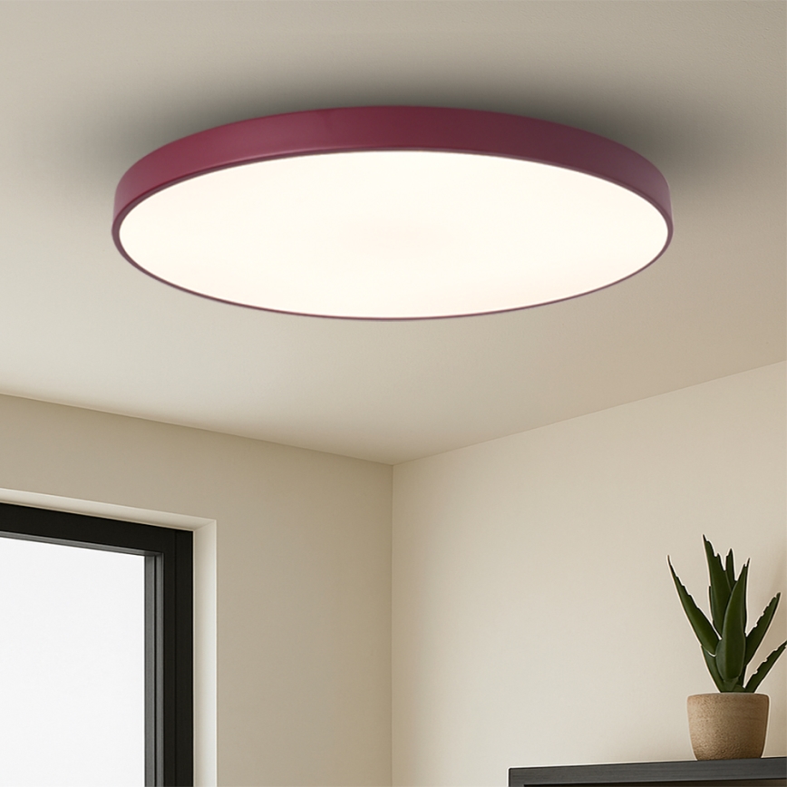 Brilagi - Luminária LED regulável POOL SMART LED/128W/230V Ø 100 cm 3000-6000K Wi-Fi Tuya + controlo remoto bordô