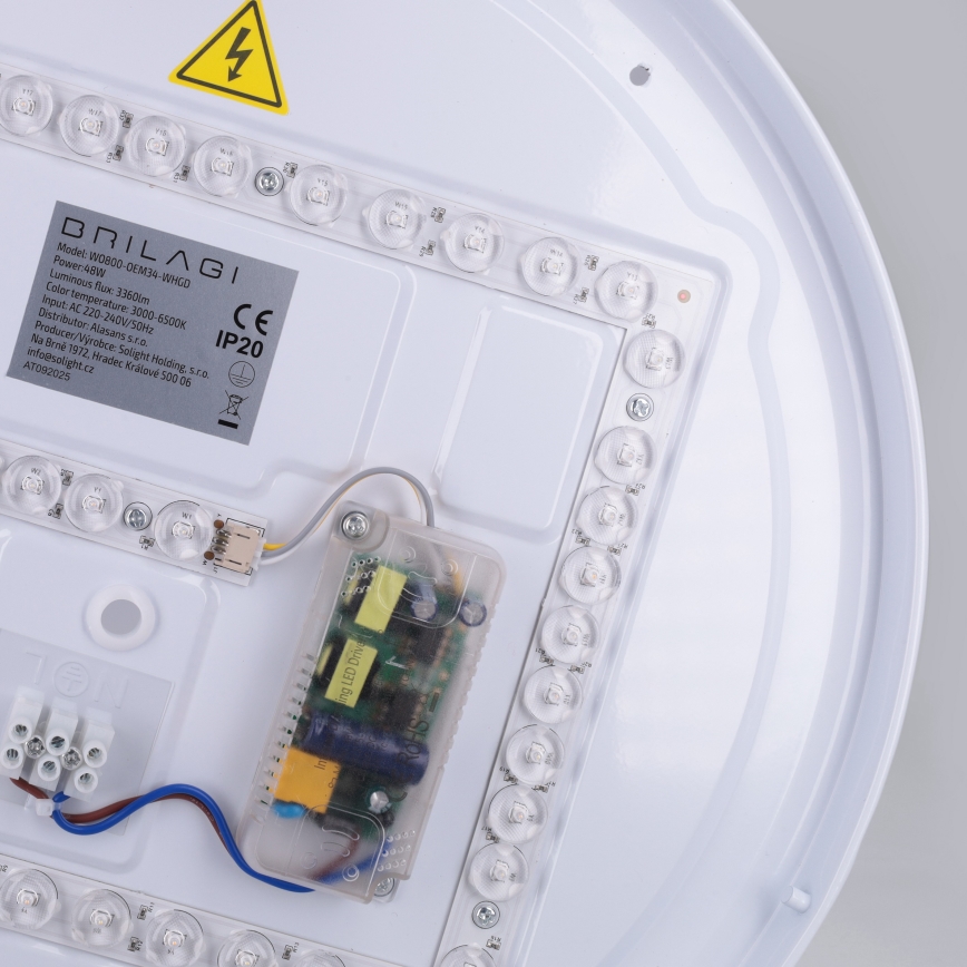 Brilagi - Candeeiro de tecto LED dimerizável ALVA LED/48W/230V 3000-6500K diâmetro 51 cm branco + controlo remoto