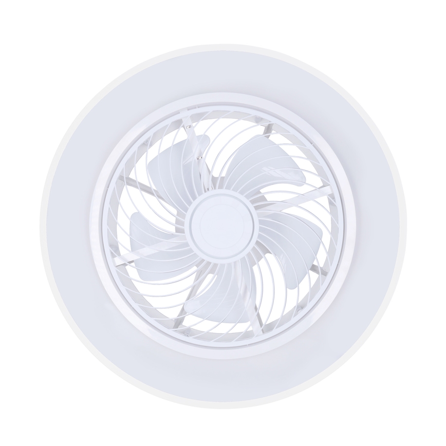 Brilagi - Luminária de teto LED regulável com ventilador LED/30W/230V 3000-6500K Ø 50 cm branca + controlo remoto
