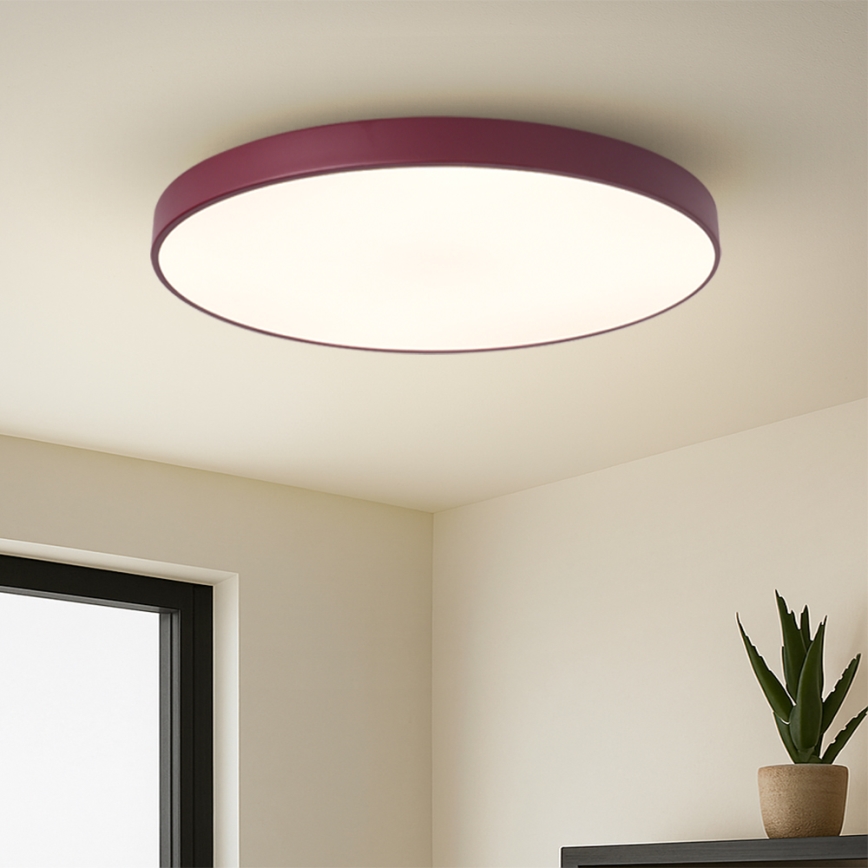 Brilagi - Luminária LED regulável POOL SMART LED/100W/230V, diâmetro 80 cm, 3000-6000K, Wi-Fi Tuya + controlo remoto, bordô