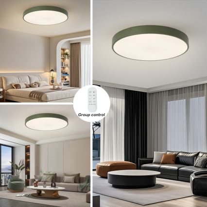 Brilagi - Luminária LED dimerizável POOL SMART LED/100W/230V Ø 80 cm Wi-Fi Tuya + controlo remoto verde