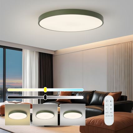 Brilagi - Candeeiro LED dimerizável POOL SMART LED/100W/230V diâmetro 80 cm 3000-6000K Wi-Fi Tuya + controlo remoto verde