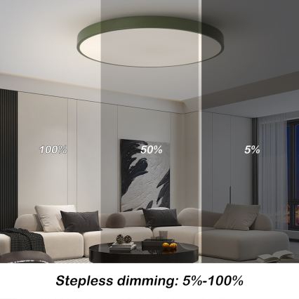 Brilagi - Candeeiro LED dimerizável POOL SMART LED/100W/230V diâmetro 80 cm 3000-6000K Wi-Fi Tuya + controlo remoto verde