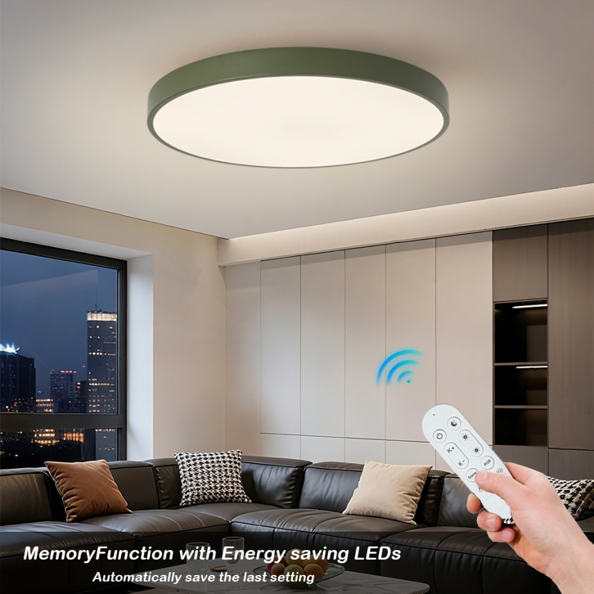 Brilagi - Candeeiro LED dimerizável POOL SMART LED/100W/230V diâmetro 80 cm 3000-6000K Wi-Fi Tuya + controlo remoto verde