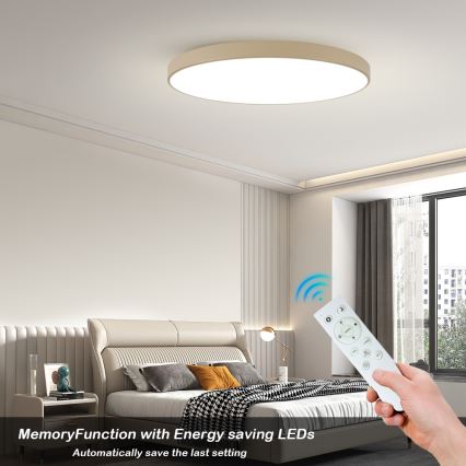 Brilagi - Luminária de teto LED regulável POOL SMART LED/180W/230V 3000-6000K 120 cm bege Wi-Fi Tuya + controlo remoto