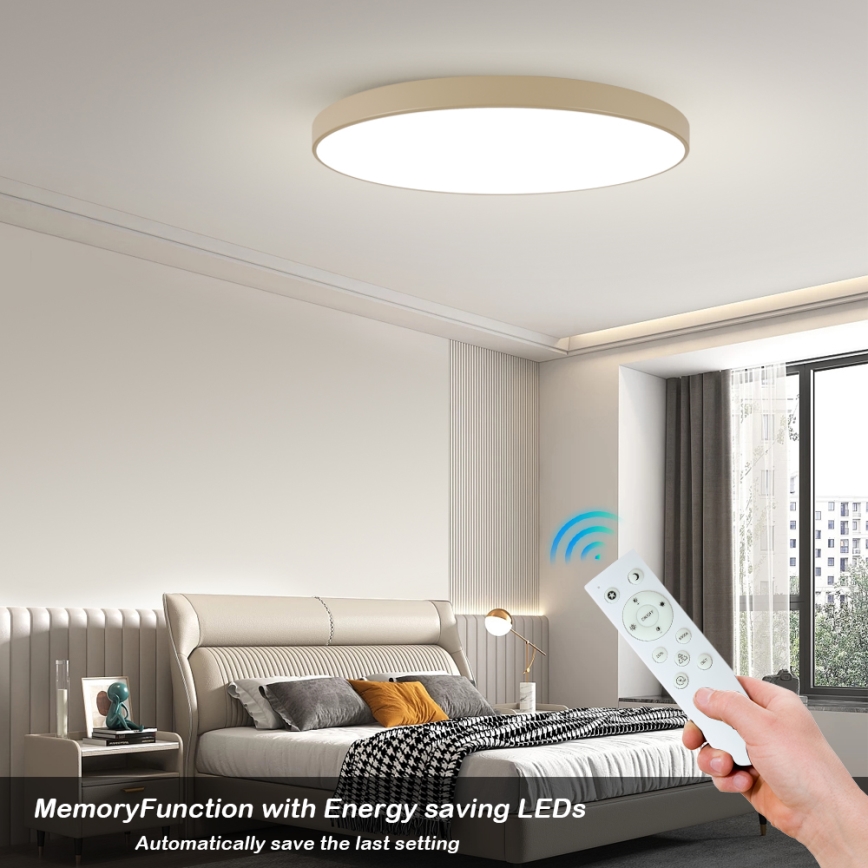 Brilagi - Luminária de teto LED regulável POOL SMART LED/180W/230V 3000-6000K 120 cm bege Wi-Fi Tuya + controlo remoto