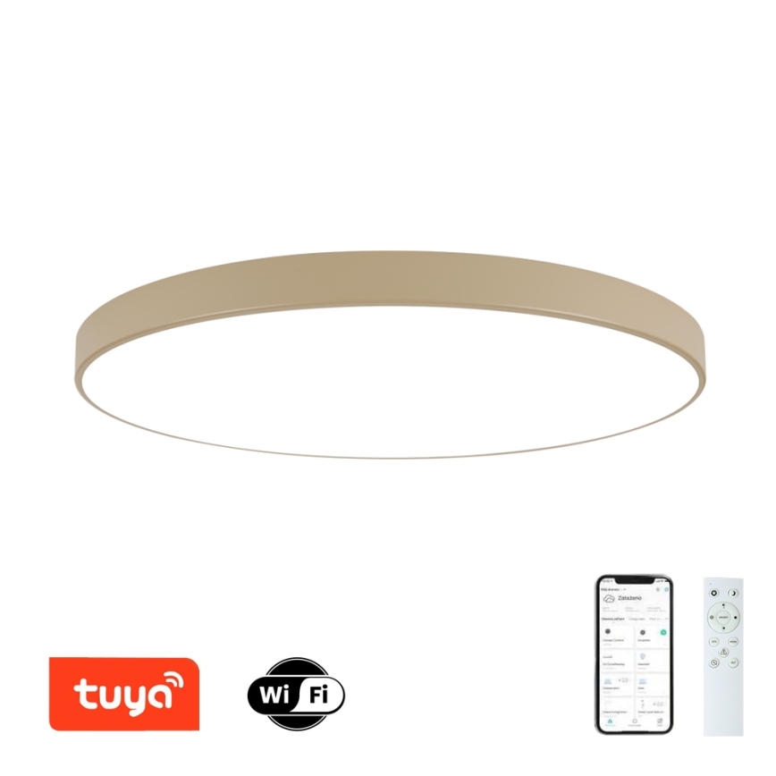 Brilagi - Luminária de teto LED regulável POOL SMART LED/180W/230V 3000-6000K 120 cm bege Wi-Fi Tuya + controlo remoto