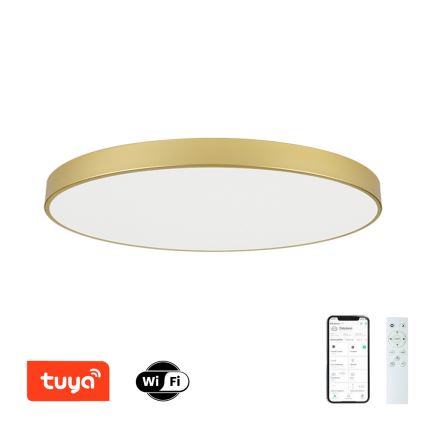 Brilagi - Luminária de teto LED dimerizável POOL SMART LED/180W/230V 3000-6000K 120 cm dourada Wi-Fi Tuya + comando remoto