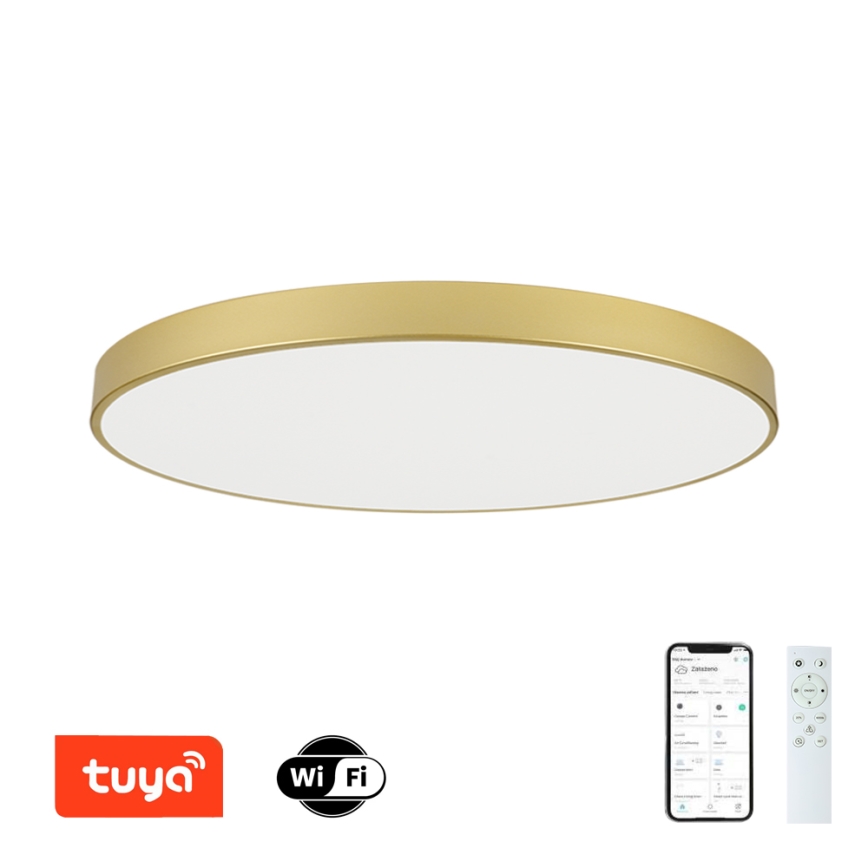 Brilagi - Luminária de teto LED dimerizável POOL SMART LED/180W/230V 3000-6000K 120 cm dourada Wi-Fi Tuya + comando remoto