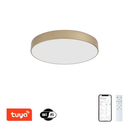 BRILAGI - Luminária de teto LED dimerizável POOL SMART LED/60W/230V 3000-6000K Ø 50 cm Wi-Fi Tuya dourada + comando à distância