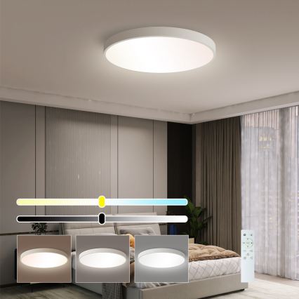 Brilagi - Luminária de teto LED dimmerizável POOL SMART LED/60W/230V 50 cm 3000-6000K Wi-Fi Tuya + controlo remoto branco