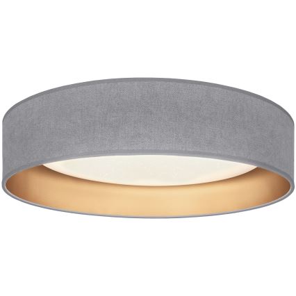 Brilagi - Luminária de teto LED dimerizável VELVET SMARTIX STARS LED/24W/230V 3000–6000K Ø 45 cm cinzento/dourado Wi-Fi Tuya Beacon + controlo remoto