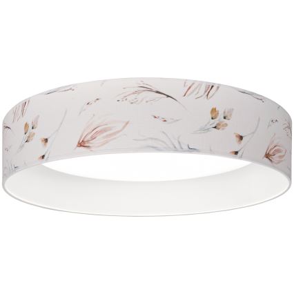 Brilagi - Candeeiro de tecto dimerizável VELVET SMARTIX LED/24W/230V 3000-6000K Ø 45 cm branco/estampa floral Wi‑Fi Tuya Beacon + controlo remoto