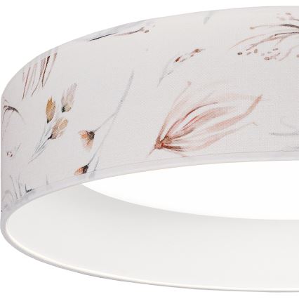 Brilagi - Luminária de teto LED regulável VELVET SMARTIX LED/36W/230V 3000-6000K Ø 55 cm branco/padrão floral Wi-Fi Tuya Beacon + controlo remoto