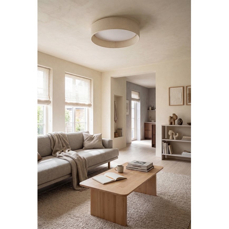 Brilagi - Candeeiro de tecto LED dimerizável VELVET SMART VARI LED/24W/230V 3000-6500K Ø 45 cm creme + controlo remoto