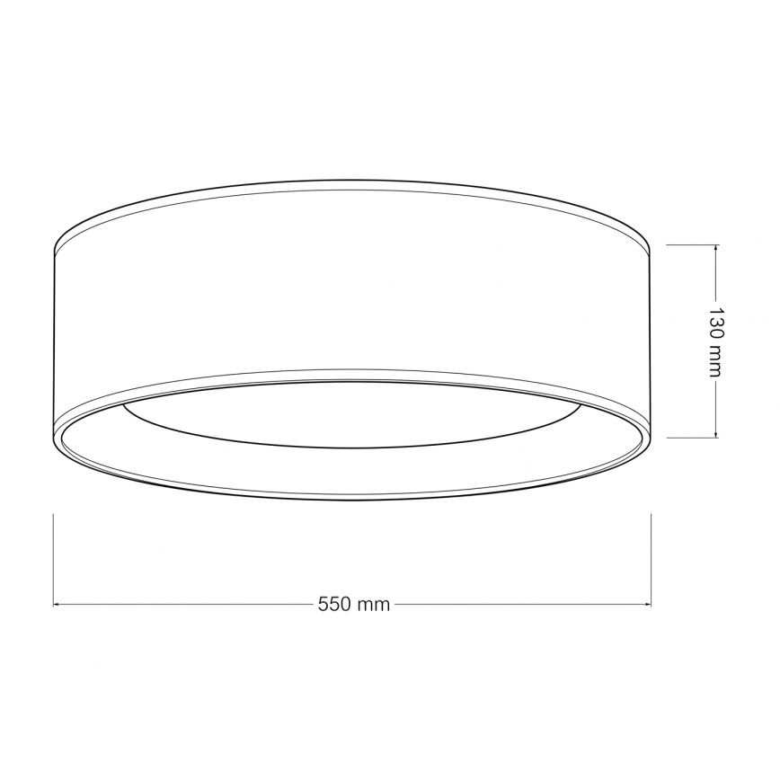 Brilagi - Plafon LED dimerizável VELVET SMART VARI LED/36W/230V 3000-6500K diâmetro 55 cm creme + comando remoto