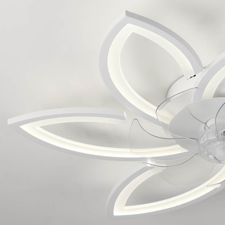 Brilagi - Luminária de teto LED dimmerizável com ventilador LED/50W/230V 3000-6500K branco + controlo remoto