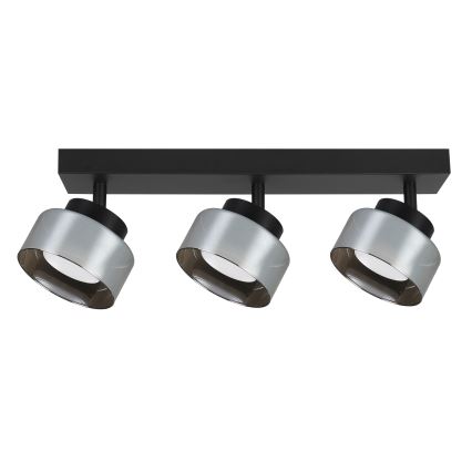 Brilagi - LED Luminária direcional AURA LUX 3xGX53/30W/230V preta/fumê