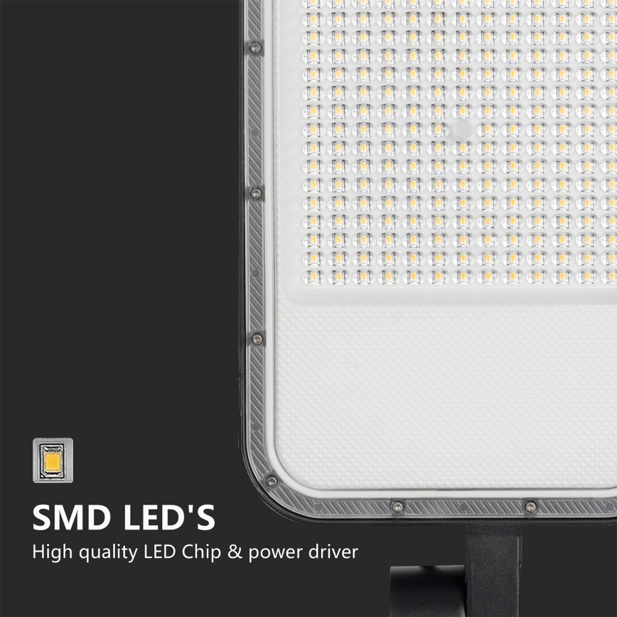 Brilagi - Luminária LED de rua para exterior com poste e braço articulado de 4 m URBANLIGHT LED/200W/230V preta IP65