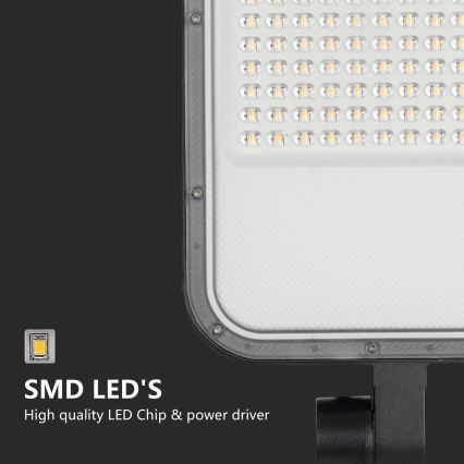 Brilagi - Luminária de rua LED para exterior com poste articulado de 3 m URBANLIGHT LED/100W/230V preta IP65