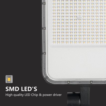 Brilagi - Luminária LED de rua externa com poste de 3 m e articulação URBANLIGHT LED/200W/230V preta IP65