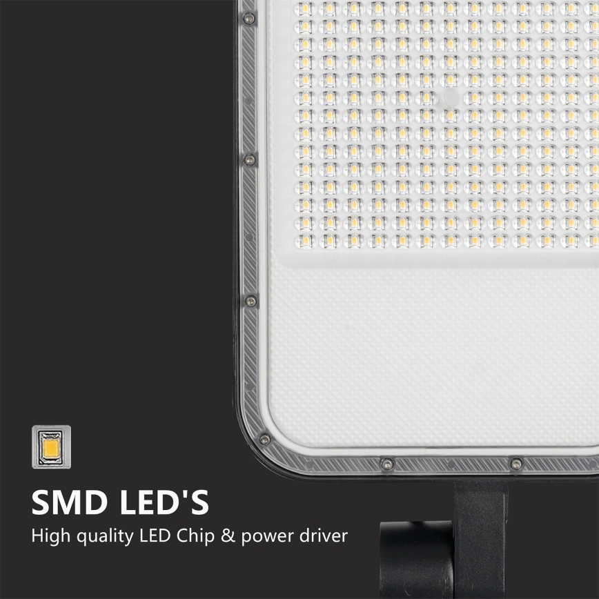 Brilagi - Luminária LED de rua externa com poste de 3 m e articulação URBANLIGHT LED/200W/230V preta IP65