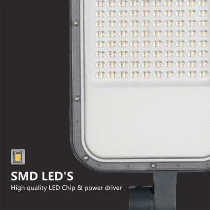 Brilagi - Luminária LED de rua exterior com poste e braço articulado de 4 m URBANLIGHT LED/100W/230V antracite IP65