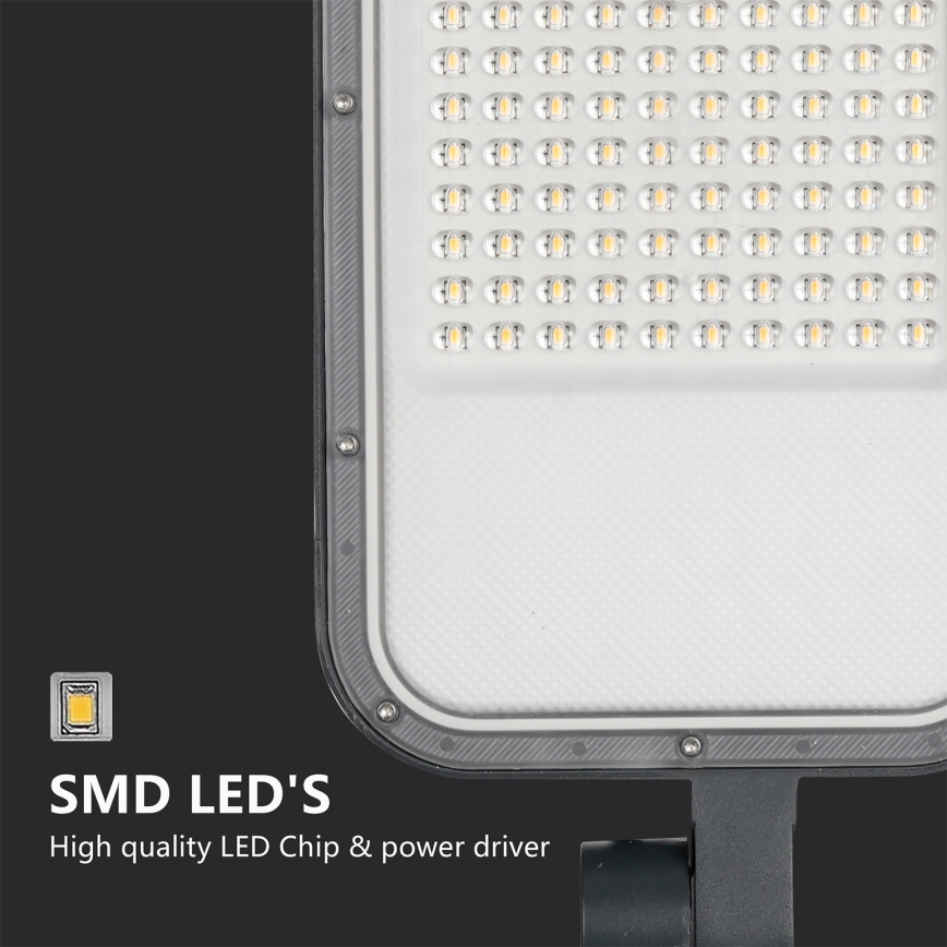 Brilagi - Luminária LED de rua exterior com poste e braço articulado de 4 m URBANLIGHT LED/100W/230V antracite IP65