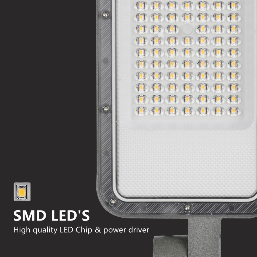 Brilagi - Luminária LED de rua para exterior com mastro articulado de 3 m URBANLIGHT LED/100W/230V cinzenta IP65