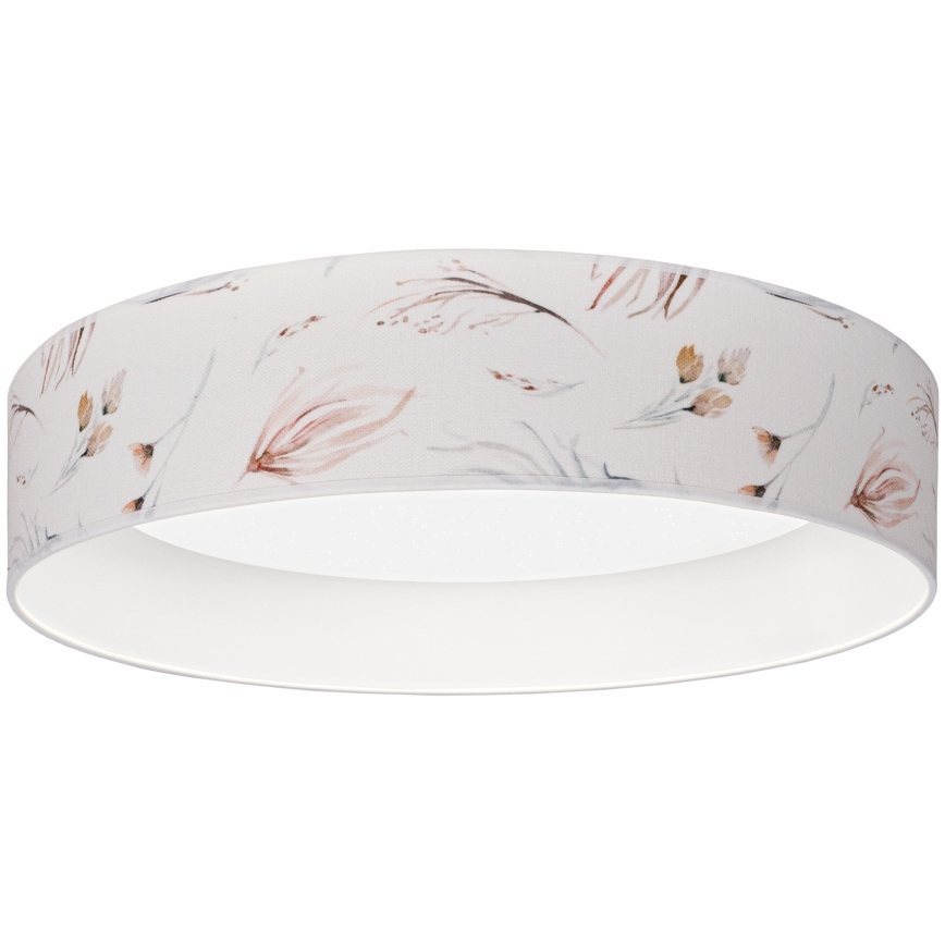 Brilagi - Candeeiro de teto LED dimerizável VELVET SMARTIX STARS LED/24W/230V 3000-6000K Ø 45 cm branco/floral Wi‑Fi Tuya Beacon + controlo remoto