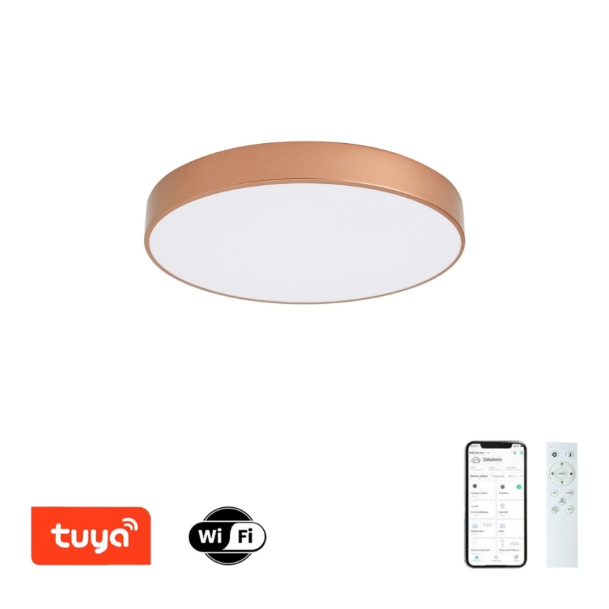 BRILAGI - Luminária de teto LED dimerizável POOL SMART LED/60W/230V 3000-6000K Ø 50 cm Wi-Fi Tuya bronze + controlo remoto