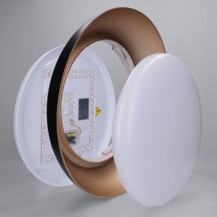 Brilagi - Plafon LED dimmerizável ALVA LED/48W/230V 3000-6500K Ø 51 cm preto + comando remoto