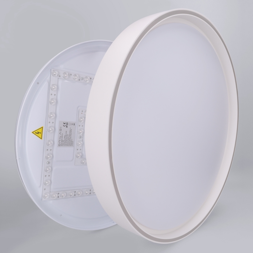 Brilagi - Candeeiro de teto LED regulável NANCI LED/60W/230V 3000-6500K Ø 49 cm branco + comando remoto