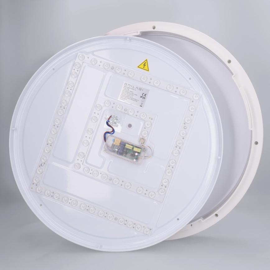 Brilagi - Candeeiro de teto LED regulável NANCI LED/60W/230V 3000-6500K Ø 49 cm branco + comando remoto