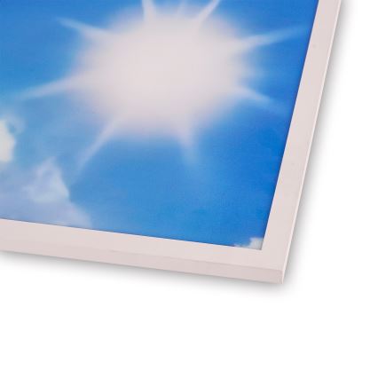 Brilagi - Luminária de teto LED regulável SLIMFRAME SKY LED/58W/230V 60x60 cm 3000-6000K prateado/azul + controlo remoto