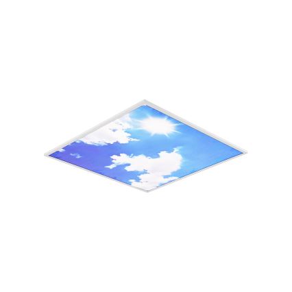 Brilagi - Candeeiro de tecto LED regulável SLIMFRAME LED/58W/230V 60x60 cm 3000-6000K prateado/azul + controlo remoto