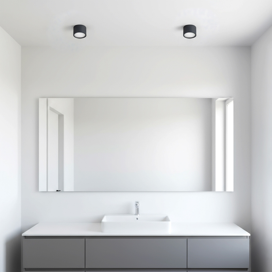 BRILAGI - LED Luminária spot para banheiro SMOOTH 1xGX53/15W/230V 60x82 mm preta IP54
