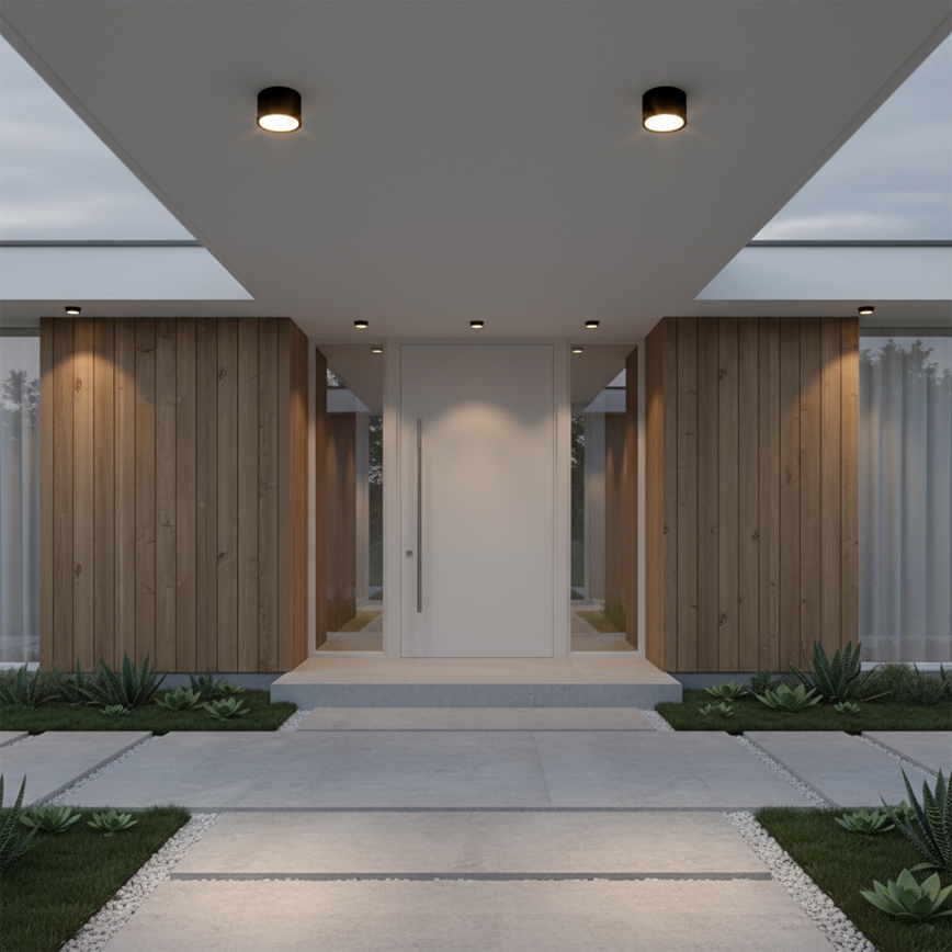 Brilagi - LED Luminária spot para banheiro SMOOTH 1xGX53/15W/230V preta IP65