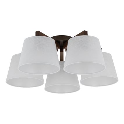 BRILAGI - LED lustre de sobrepor LATTE 5xE27/15W/230V pinho/branco