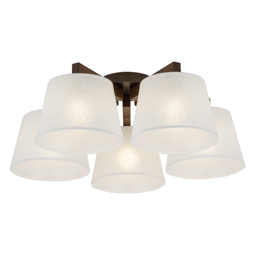 BRILAGI - LED lustre de sobrepor LATTE 5xE27/15W/230V pinho/branco