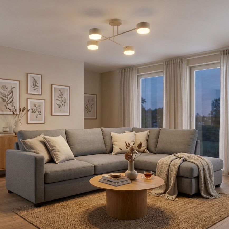 Brilagi - LED Lustre de sobrepor MONO 4xGX53/30W/230V bege