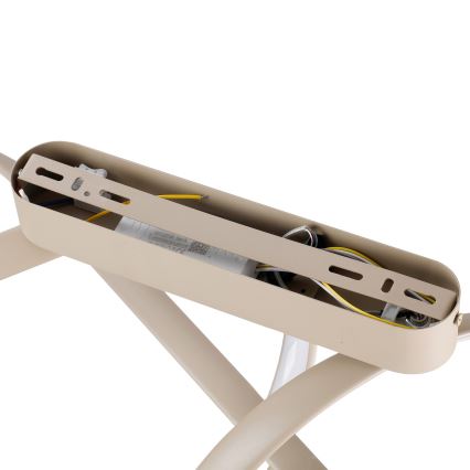 Brilagi - Plafon LED dimerizável TWISTER LED/60W/230V 3000-6000K bege + comando remoto