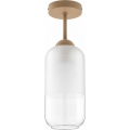 BRILAGI - LED Lustre de teto sobreposto RETRO GLASS 1xE27/60W/230V Ø 14 cm bege/branco