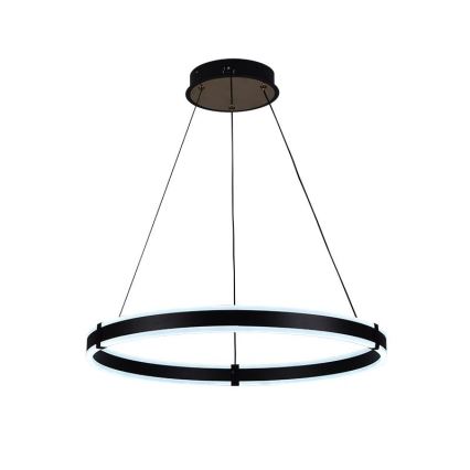 Brilagi - Lustre LED dimável suspenso por cabo CIRCLE LED/85W/230V 3000-6500K diâmetro 60 cm preto/dourado + controlo remoto