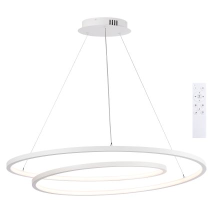 Brilagi - Candeeiro suspenso LED regulável em cabo TWISTER LED/105W/230V 3000-6000K diâmetro 100 cm branco + comando à distância