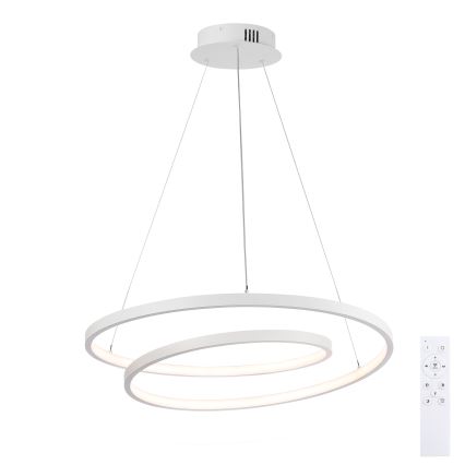 Brilagi - Lustre LED dimerizável suspenso por cabo TWISTER LED/48W/230V 3000-6000K Ø 50 cm branco + comando remoto