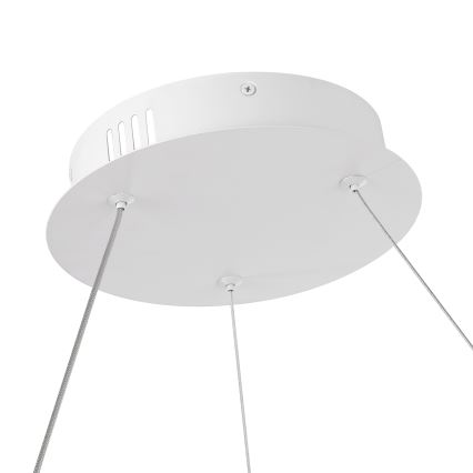 Brilagi - Lustre LED dimerizável suspenso por cabo TWISTER LED/48W/230V 3000-6000K Ø 50 cm branco + comando remoto